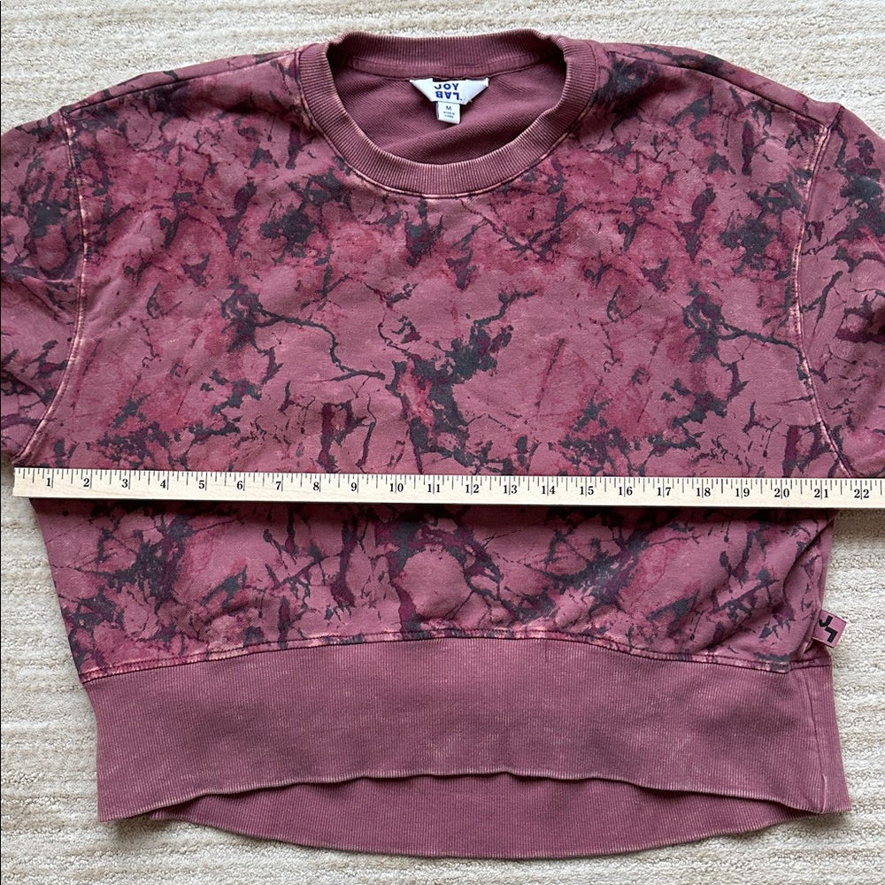 JoyLab French Terry Acid Wash Crewneck Sweatshirt Size Medium - Picture 12 of 14